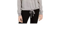 Ultra Flirt Juniors Striped Drawstring-Hem Top by Vanessa Jane