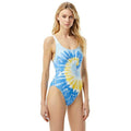 Michael Michael Kors Tie-Dye Racerback One-Piece Swimsuit, Size 12 by Vanessa Jane