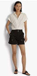 Lauren Ralph Lauren Plus size Women's Twill Shorts, Size 16 by Vanessa Jane