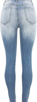 Tulucky Womens Boyfriend Jeans Distressed Slim Fit Ripped Denim Pants, Large by Vanessa Jane