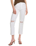 7 For All Mankind High Waist Ripped Button Fly Jeans, Size 24 by Vanessa Jane