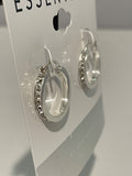 Essentials Small Fine Crystal Small Hoop Earrings by Vanessa Jane