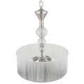 World Imports Bayonne Collection 3-Light Brushed Nickel Inverted Hanging Pendant by Vanessa Jane