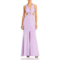 Aqua Womens Ruched Cut-Out Formal Evening Dress Gown by Vanessa Jane