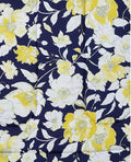 Mytex Aster Floral 2-PC. Reversible Twin Comforter Set, Navy/Yellow by Vanessa Jane