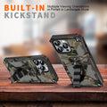 Camouflage Pattern Kickstand Shockproof Case for iPhone 17 Pro Max Air 16 15 14 13 12 by Merch Section