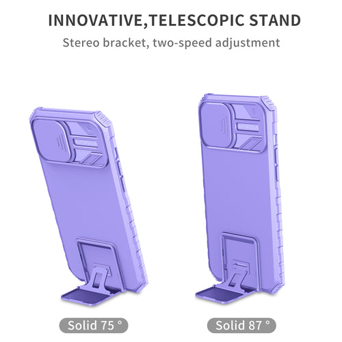Military Grade Stand Case With Lens Cover for iPhone 17 Pro Max 16 15 14 13 12 11 by Merch Section