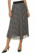 Alfani Pleated Metallic MIDI Skirt, Size XXL by Vanessa Jane