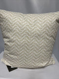 Lacourte Palm Leaf Velvet Applique 20 x 20 Decorative Pillow – White by Vanessa Jane