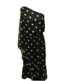 Lauren Ralph Lauren Womens Roshawna B/W Polka Dot Party Midi Dress Size 10 by Vanessa Jane