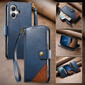Leather Flip Stand Zipper Wallet Case for iPhone 17 Pro Max Air 16 15 14 13 12 by Merch Section