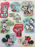 Vintage Hallmark Disney Characters Sticker Sheet So Cute Positive Reinforcement by Vanessa Jane