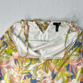 Aqua Floral Print Dress, Size Large by Vanessa Jane