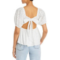 Aqua Babydoll Eyelet Top by Vanessa Jane