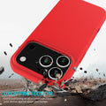 Liquid Silicone Shockproof Case for iPhone 17 Pro 6.3-Inch Black by Merch Section