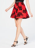 Crystal Doll Womens Juniors Velvet Trim V Neck Party Dress by Vanessa Jane