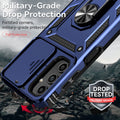 Shockproof Case with Screen Protector & Camera Cover for Samsung Galaxy A25 5G Blue by Merch Section