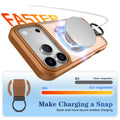 Magnetic Matte Ring Stand MagSafe Case for iPhone 17 Pro Max 16e 16 15 14 13 Black by Merch Section