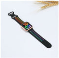 Soft Silicone Sport Band for Apple Watch Series 11 10 9 8 7 6 5 SE Multicolor by Merch Section