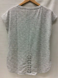 Ideology Lace-Up Lower Back Space Dyed Athletic T-Shirt by Vanessa Jane