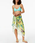 INC International Concept Hummingbird Floral Cover-Up & Wrap (Gold, One Size) by Vanessa Jane