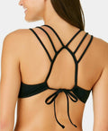 California Waves Juniors Ribbed Back Bralette Top, Size Small by Vanessa Jane