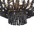 Lnc Home Boho Chandalier Black Beaded 4 Light gold A03898 by Vanessa Jane