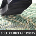Dexi Door Mat Indoor Rugs for Entryway Non Slip Washable, 23.5x35.5, Dark Green by Vanessa Jane