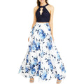 City Studios Women's Sleeveless Full Length Formal Dress White Size 5 by Vanessa Jane