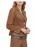 Tommy Hilfiger Womens 2 Button Suede Jacket, Size 10 by Vanessa Jane