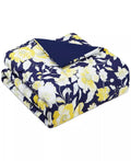 Mytex Aster Floral 2-PC. Reversible Twin Comforter Set, Navy/Yellow by Vanessa Jane