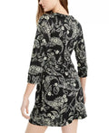 Be Bop Juniors Paisley Twist-Front Dress, Black Size XL by Vanessa Jane