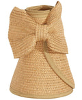 International Concepts Packable Roll-up Sun Visor Hat with Bow by Vanessa Jane