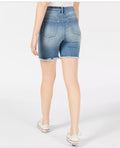 Celebrity Pink Juniors Ripped Denim Bermuda Shorts, Size 0 by Vanessa Jane