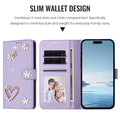 Diamond Leather Flip Wallet Case for iPhone 17 Pro Max Air 16 15 14 13 12 by Merch Section