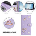 Diamond Leather Flip Wallet Case for iPhone 17 Pro Max Air 16 15 14 13 12 by Merch Section
