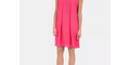 NY Collection Women's Keyhole Back Dress With Necklace by Vanessa Jane