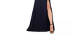 Xscape Slitted Zippered Sleeveless V Neck Full-Length Sheath Evening Dress by Vanessa Jane
