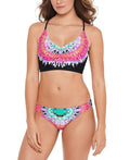 Salt + Cove Tie-Dye Juniors Totally Printed Hipster Bikini Bottom, Size S by Vanessa Jane