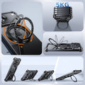 Rugged Metal Bumper Ring Kickstand Case for iPhone 17 Pro Max Air 16 15 14 13 12 by Merch Section