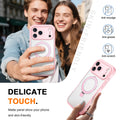 Clear Magnetic Ring Stand Case with Screen Protector for iPhone 17 Pro Max Air 16 15 14 13 by Merch Section