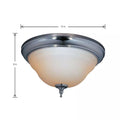 Montpelier Bath Collection 2-Light Chrome Ceiling Flush Mount by Vanessa Jane