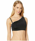 Kate Spade New York Contrast Scalloped One-Shoulder Bikini Top, Size Large by Vanessa Jane