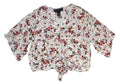 Polly & Esther Juniors Oversized Tie-Front Blouse by Vanessa Jane