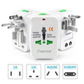 Travel Adapter, Worldwide All in One Universal Power Adapter AC Plug by Vanessa Jane