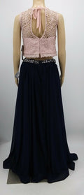 Sequin Hearts Juniors 2Pcs Gown, Navy Blue ,Size 13 by Vanessa Jane