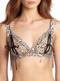 Hanky Panky After Midnight Classic Leopard Print Peekaboo Bralette, Medium by Vanessa Jane