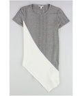Bar Iii Womens Asymmetrical Colorblock Pullover Blouse, Size Small by Vanessa Jane