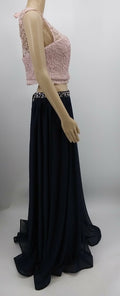 Sequin Hearts Juniors 2Pcs Gown, Navy Blue ,Size 13 by Vanessa Jane