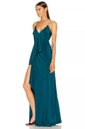 Cushnie Draped Asymmetric Silk Gown, Size 2 by Vanessa Jane